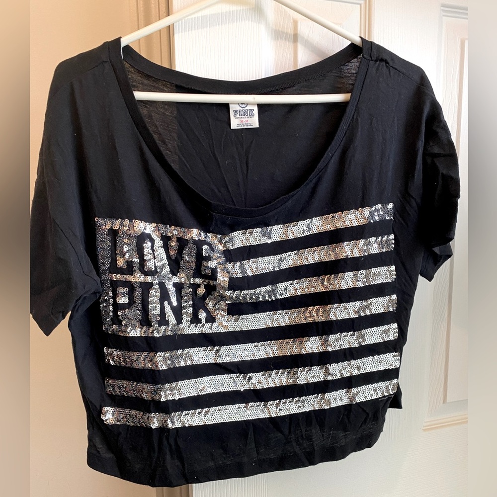 Pink sequin shirt
